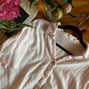 mangos women’s button down tee